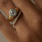 0.3 TCW Round Half Eternity Lab Grown Diamond Wedding Band