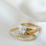 0.3 TCW Round Half Eternity Lab Grown Diamond Wedding Band