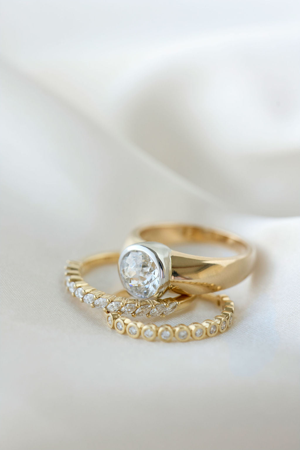 0.3 TCW Round Half Eternity Lab Grown Diamond Wedding Band