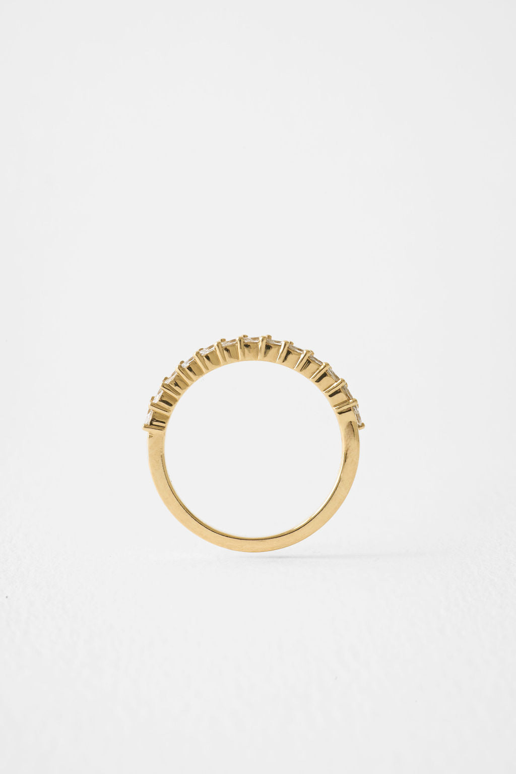 0.3 TCW Round Half Eternity Lab Grown Diamond Wedding Band
