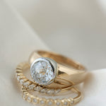 0.3 TCW Round Half Eternity Lab Grown Diamond Wedding Band