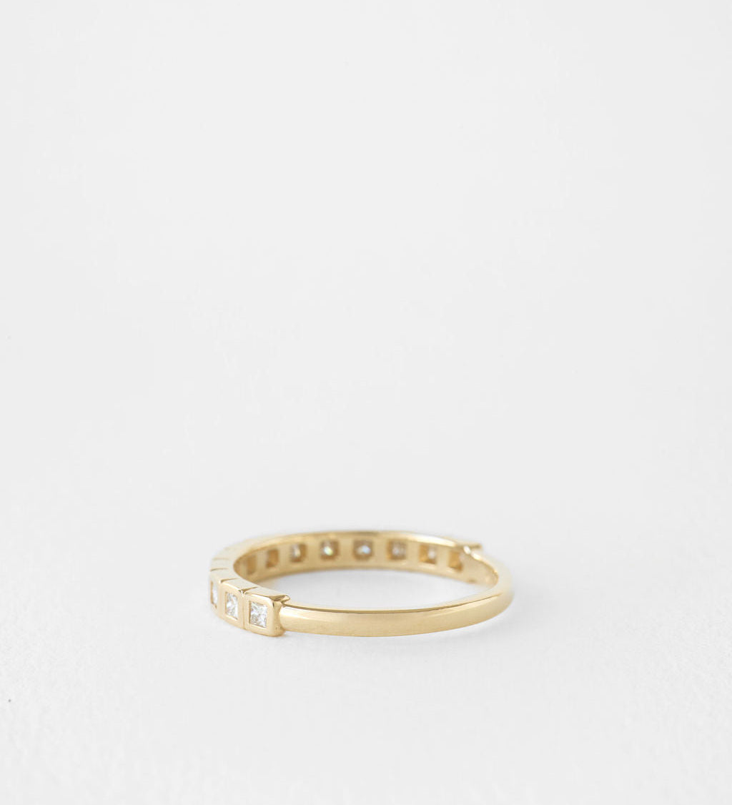 0.3 TCW Round Half Eternity Lab Grown Diamond Wedding Band