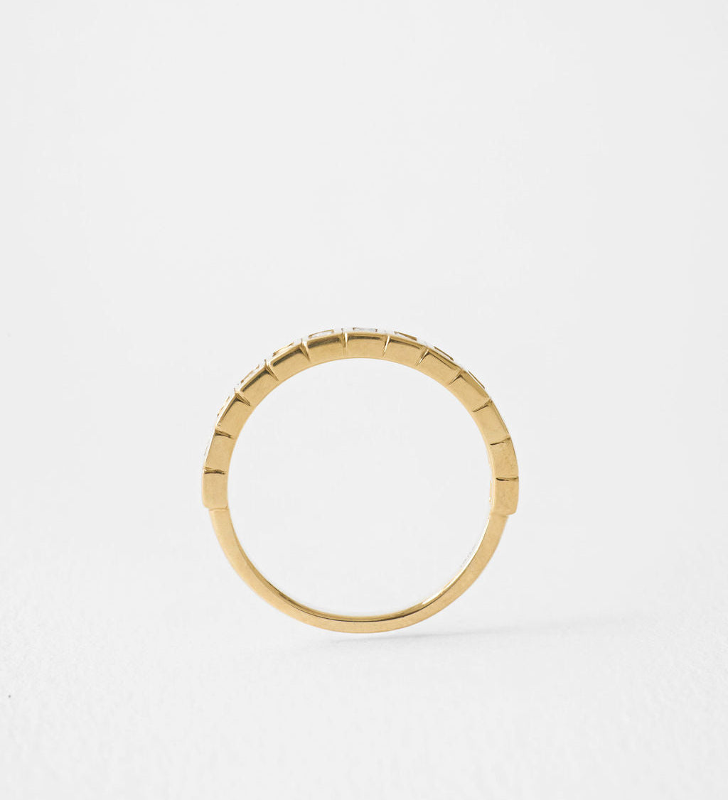 0.3 TCW Round Half Eternity Lab Grown Diamond Wedding Band