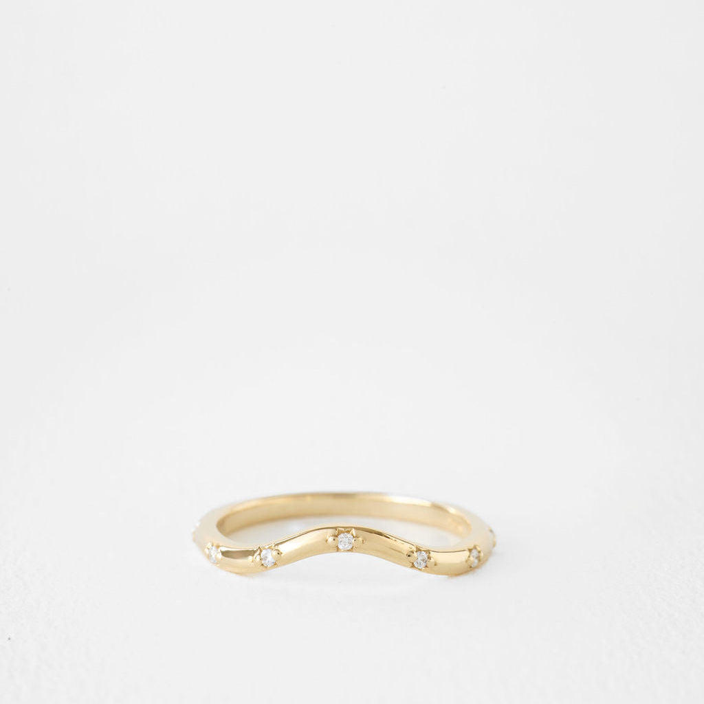 0.3 TCW Round Half Eternity Lab Grown Diamond Wedding Band