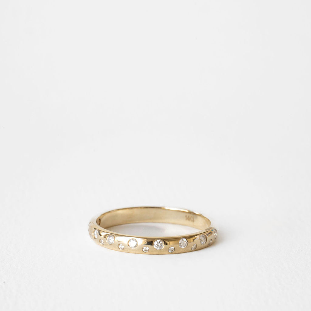0.3 TCW Round Half Eternity Lab Grown Diamond Wedding Band