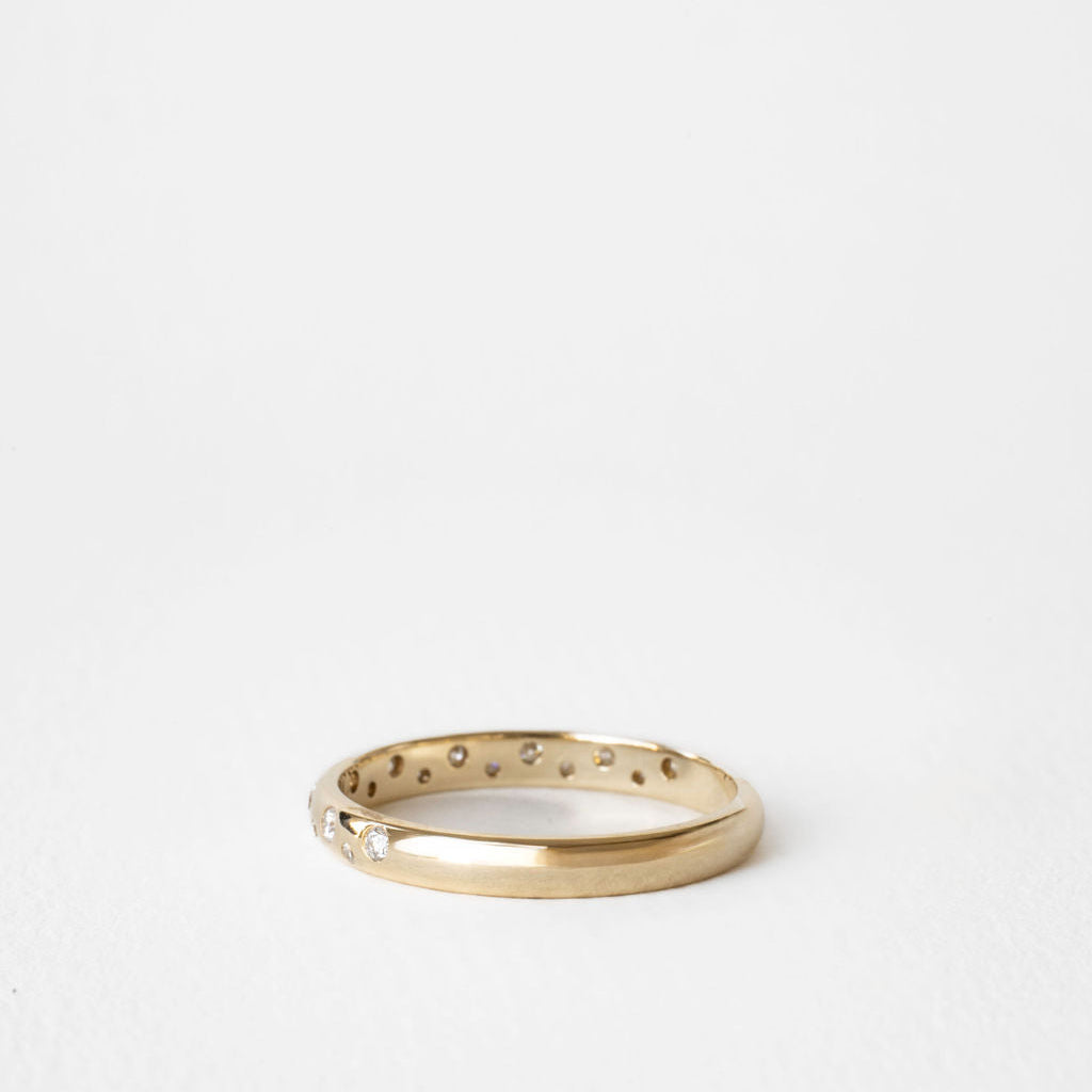 0.3 TCW Round Half Eternity Lab Grown Diamond Wedding Band