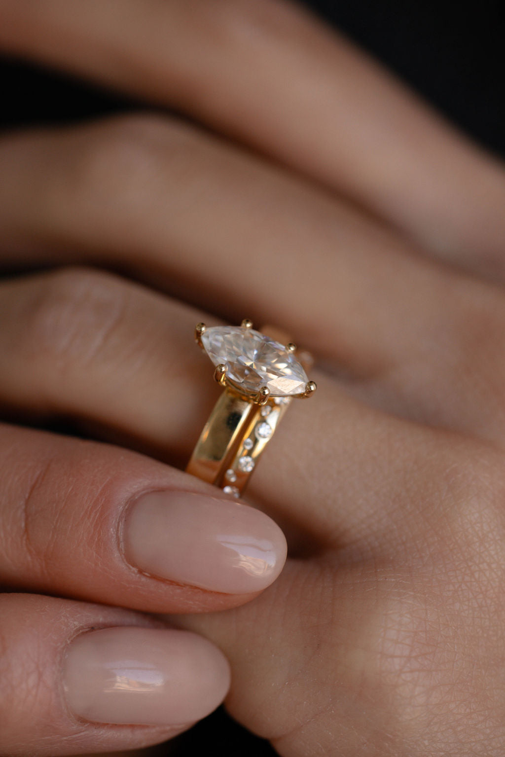 0.3 TCW Round Half Eternity Lab Grown Diamond Wedding Band