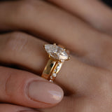 0.3 TCW Round Half Eternity Lab Grown Diamond Wedding Band