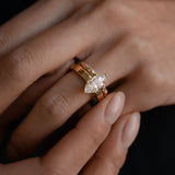 0.3 TCW Round Half Eternity Lab Grown Diamond Wedding Band