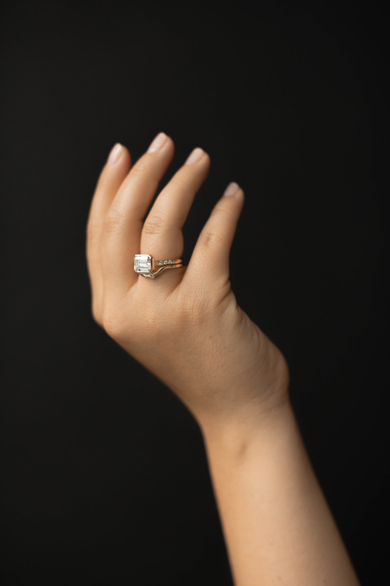 0.3 TCW Round Half Eternity Lab Grown Diamond Wedding Band