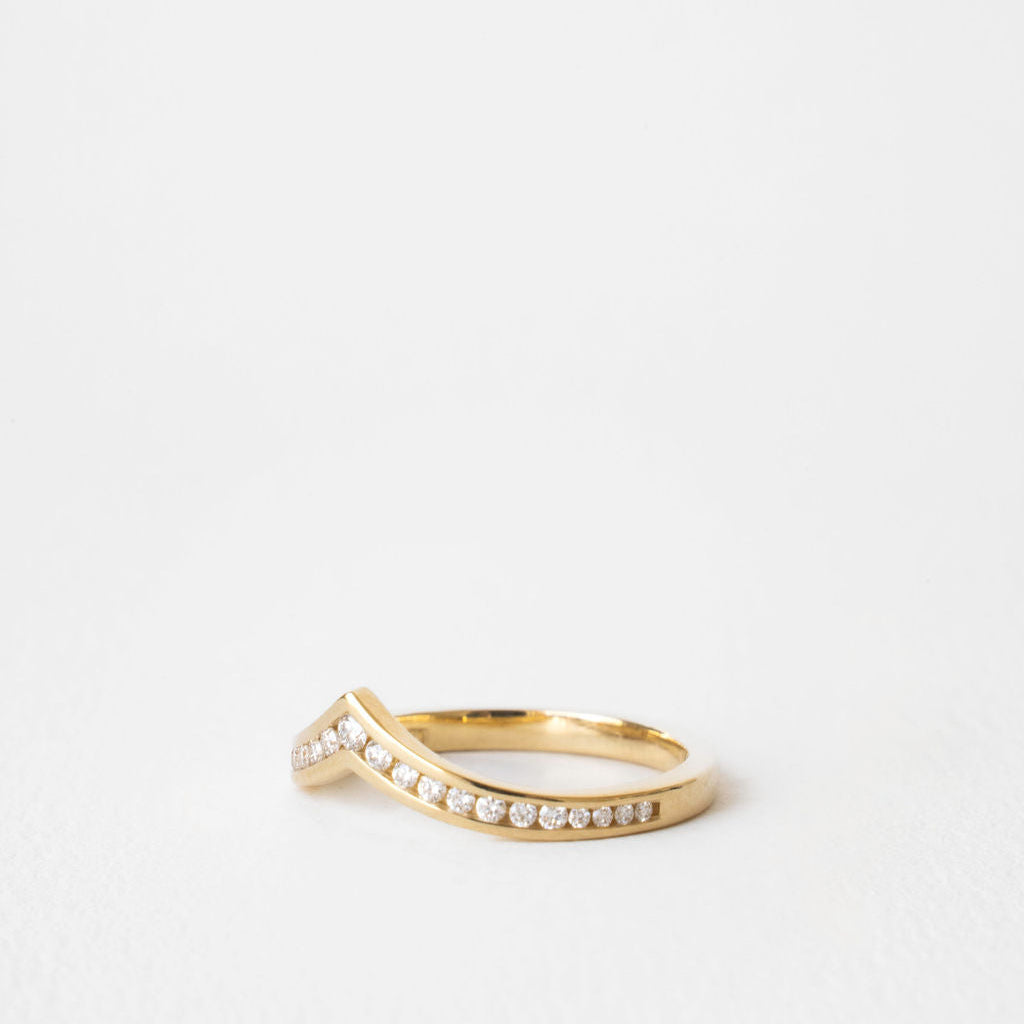0.3 TCW Round Half Eternity Lab Grown Diamond Wedding Band