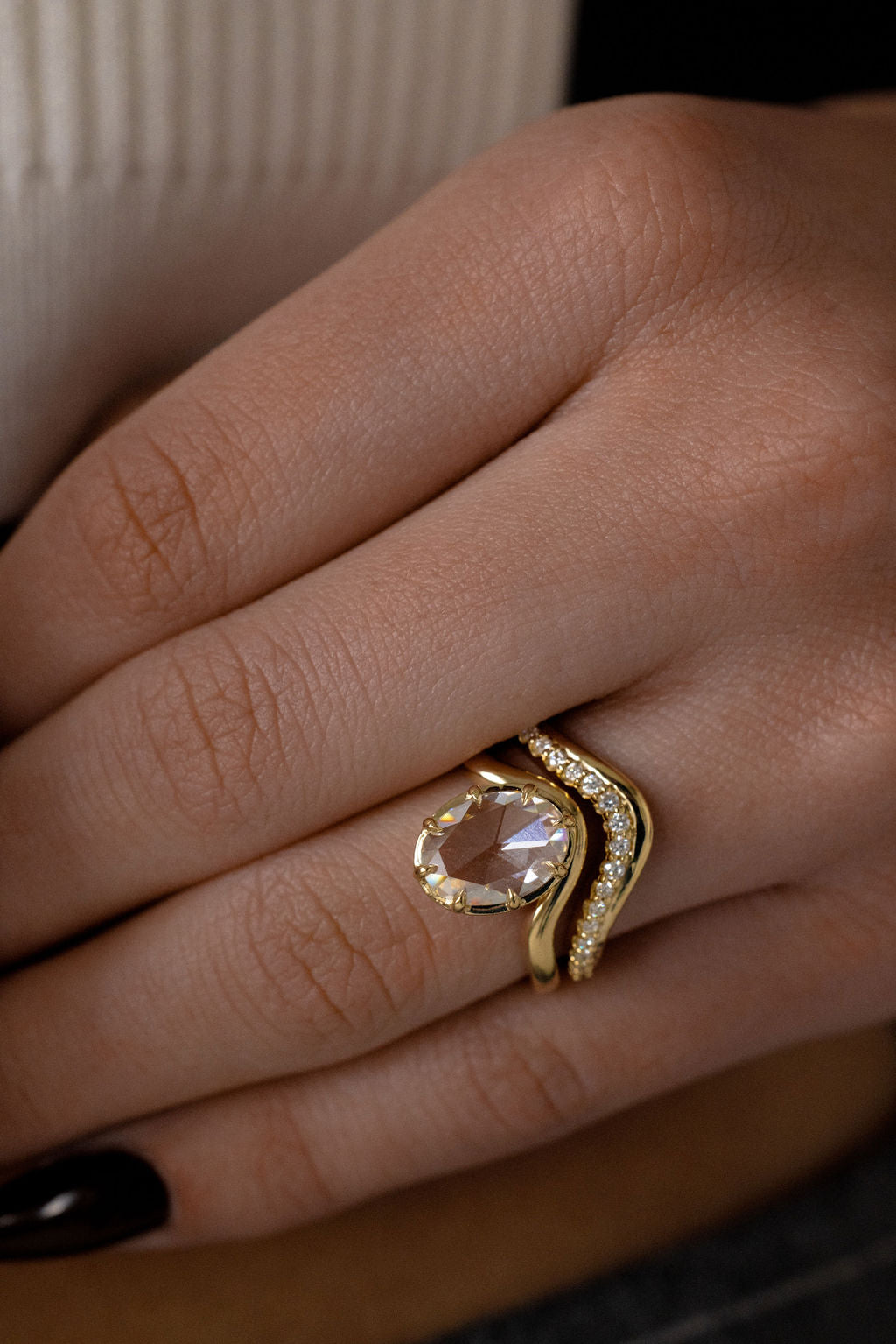 0.3 TCW Round Half Eternity Lab Grown Diamond Wedding Band