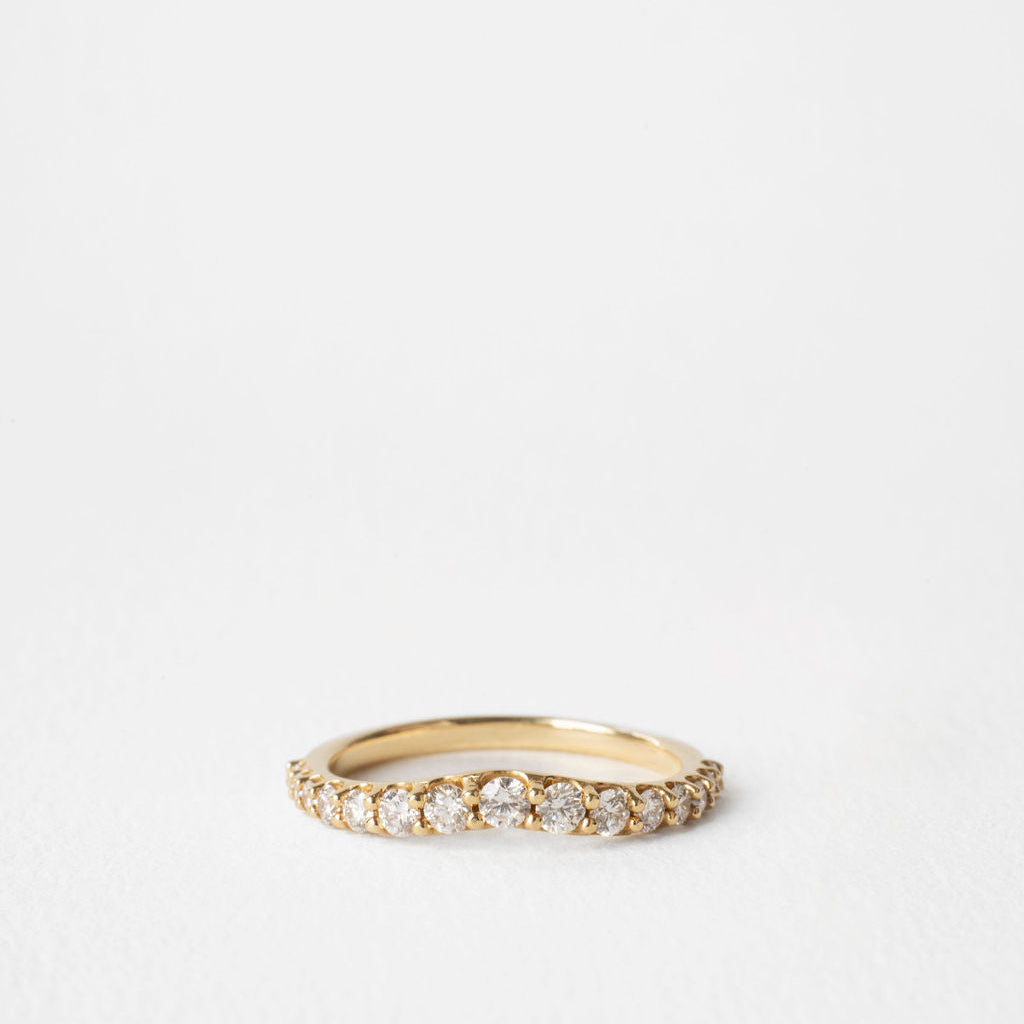 0.3 TCW Round Half Eternity Lab Grown Diamond Wedding Band