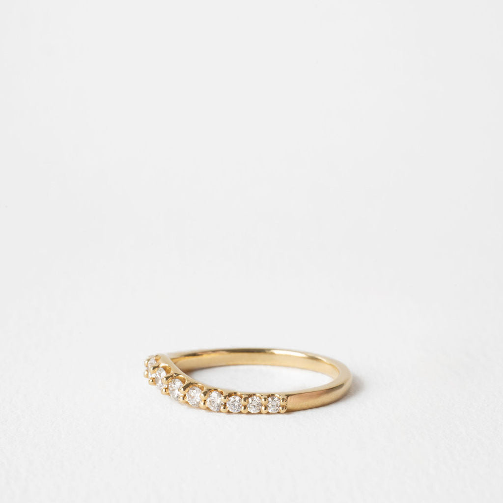 0.3 TCW Round Half Eternity Lab Grown Diamond Wedding Band