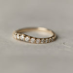 0.3 TCW Round Half Eternity Lab Grown Diamond Wedding Band
