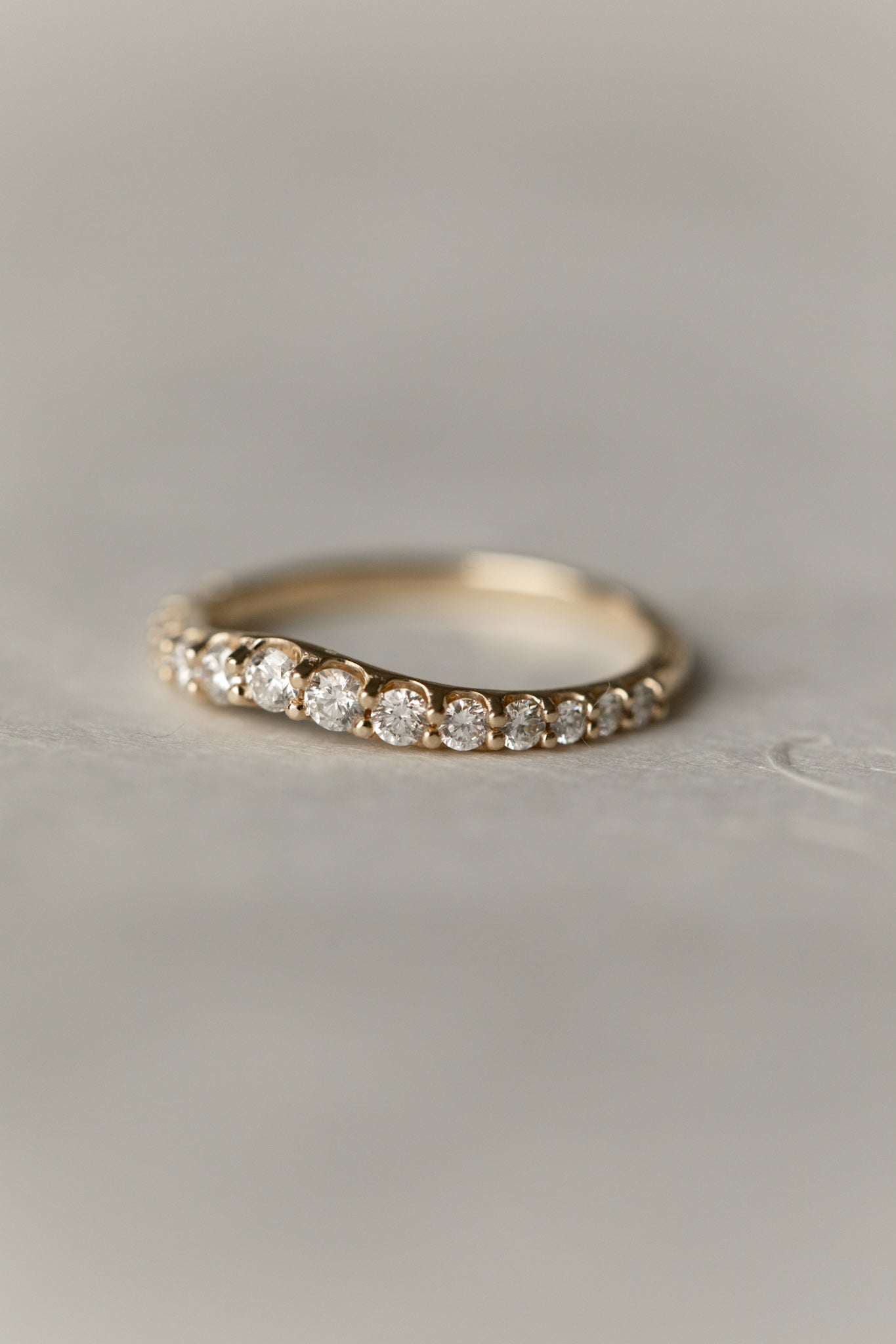 0.3 TCW Round Half Eternity Lab Grown Diamond Wedding Band