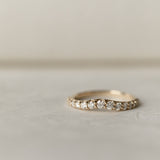 0.3 TCW Round Half Eternity Lab Grown Diamond Wedding Band