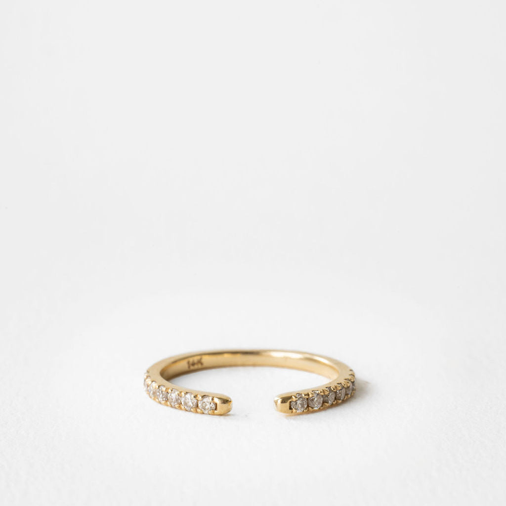 0.3 TCW Round Half Eternity Lab Grown Diamond Wedding Band