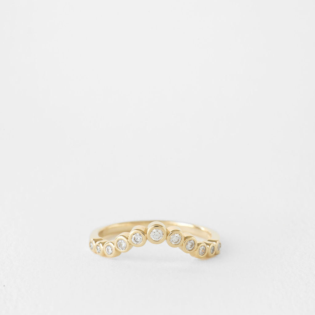 0.3 TCW Round Half Eternity Lab Grown Diamond Wedding Band