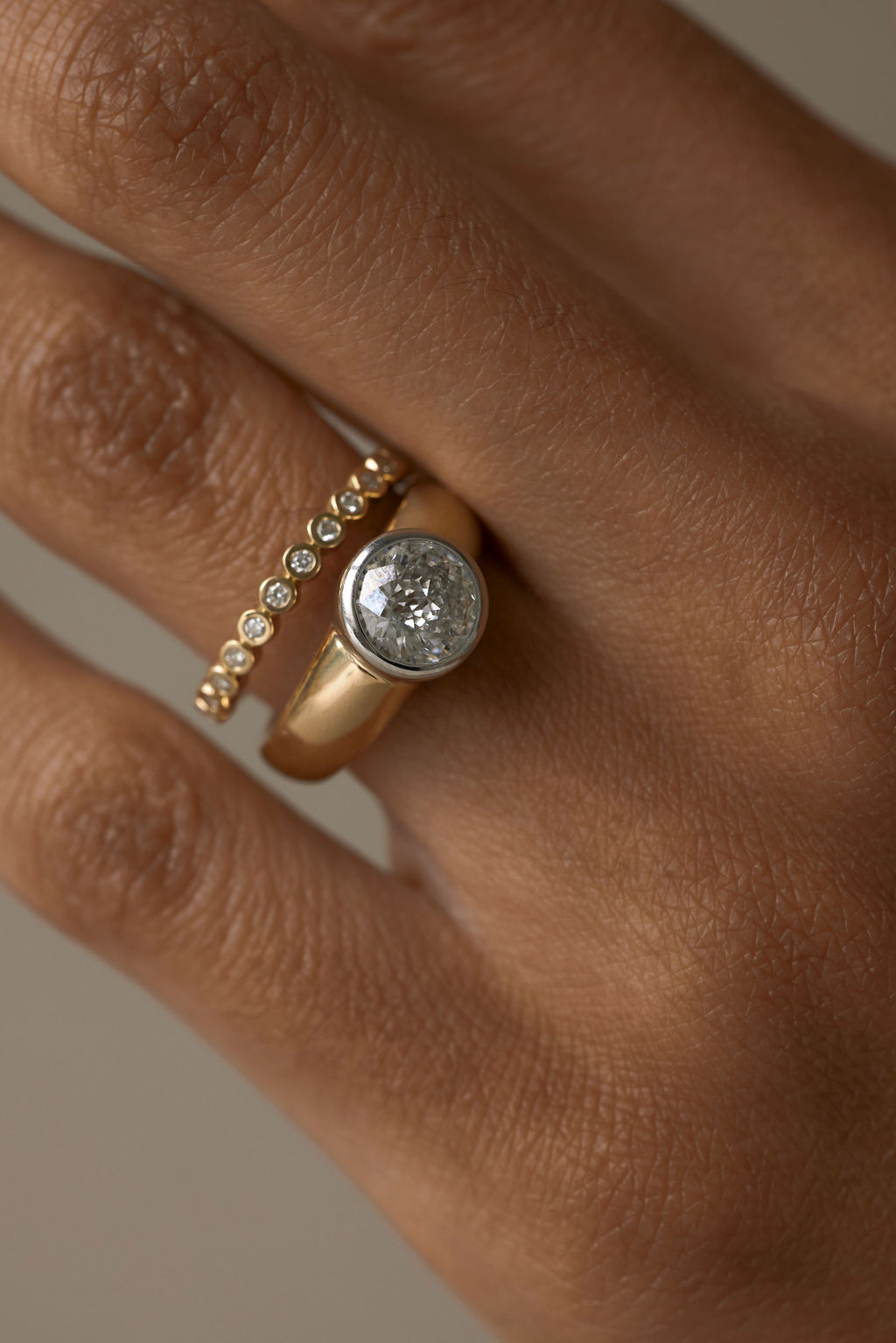 0.3 TCW Round Half Eternity Lab Grown Diamond Wedding Band