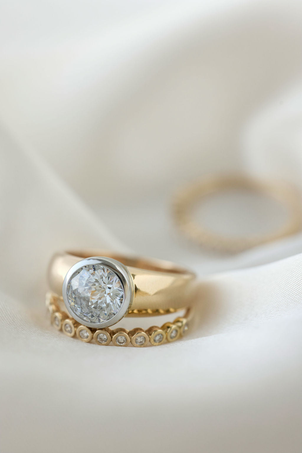 0.3 TCW Round Half Eternity Lab Grown Diamond Wedding Band