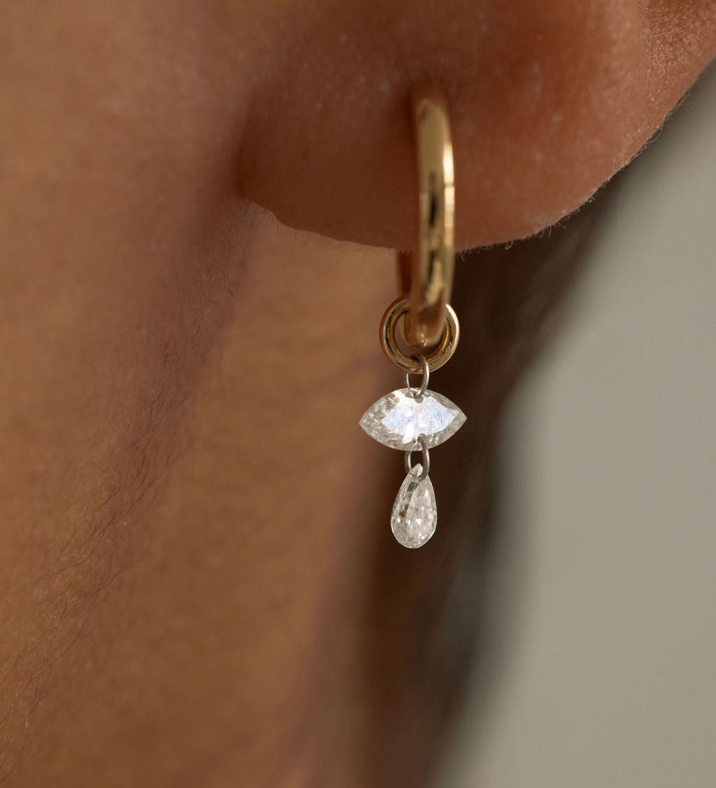 2 CT Round Halo & Pave Lab Grown Diamond Earring