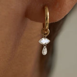 2 CT Round Halo & Pave Lab Grown Diamond Earring