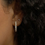 2 CT Round Halo & Pave Lab Grown Diamond Earring