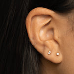 2 CT Round Halo & Pave Lab Grown Diamond Earring