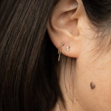 2 CT Round Halo & Pave Lab Grown Diamond Earring