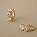 2 CT Round Halo & Pave Lab Grown Diamond Earring