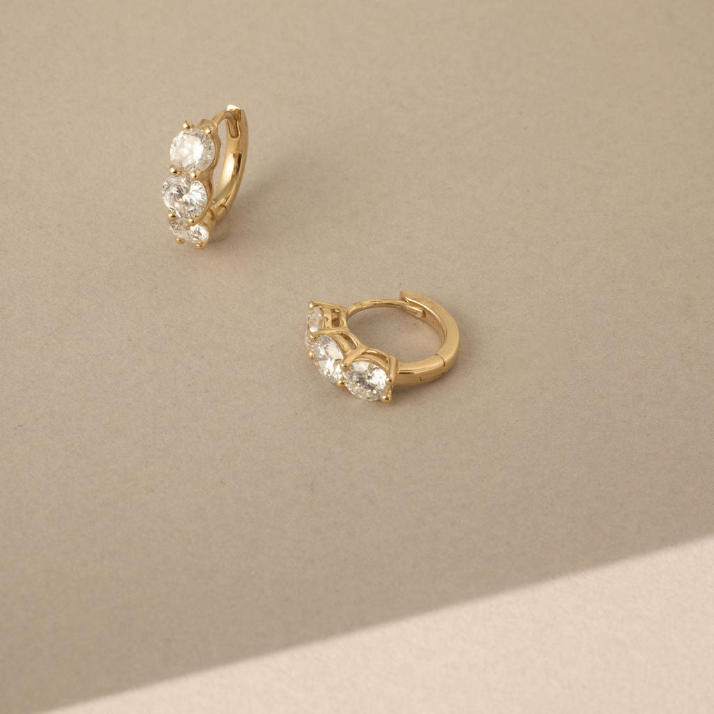 2 CT Round Halo & Pave Lab Grown Diamond Earring