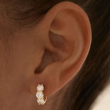 2 CT Round Halo & Pave Lab Grown Diamond Earring