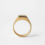 2 TCW Round Halo & Pave Lab Grown Diamond Mens Wedding Band