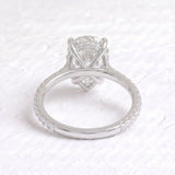 Adele – Inspired 8 Carat Pear Cut Pave Lab Grown Diamond Engagement Ring