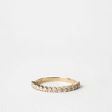 0.55 TCW Round Half Eternity Lab Grown Diamond Wedding Band