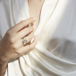 2 CT Round Halo & Pave Lab Grown Diamond Engagement Ring