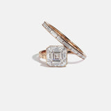2 CT Round Halo & Pave Lab Grown Diamond Engagement Ring