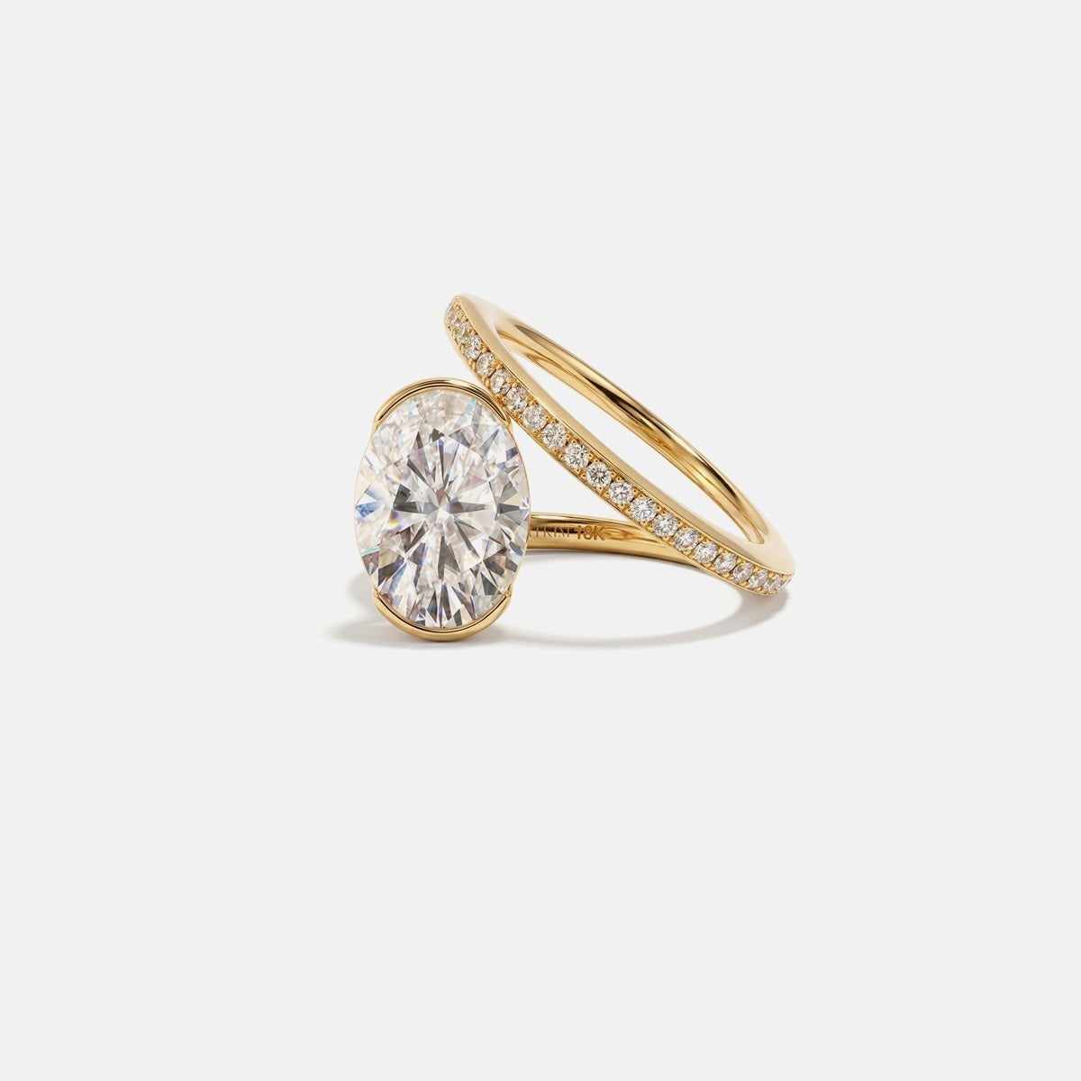 2 CT Round Halo & Pave Lab Grown Diamond Engagement Ring