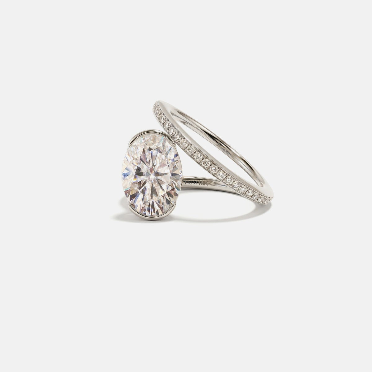 2 CT Round Halo & Pave Lab Grown Diamond Engagement Ring
