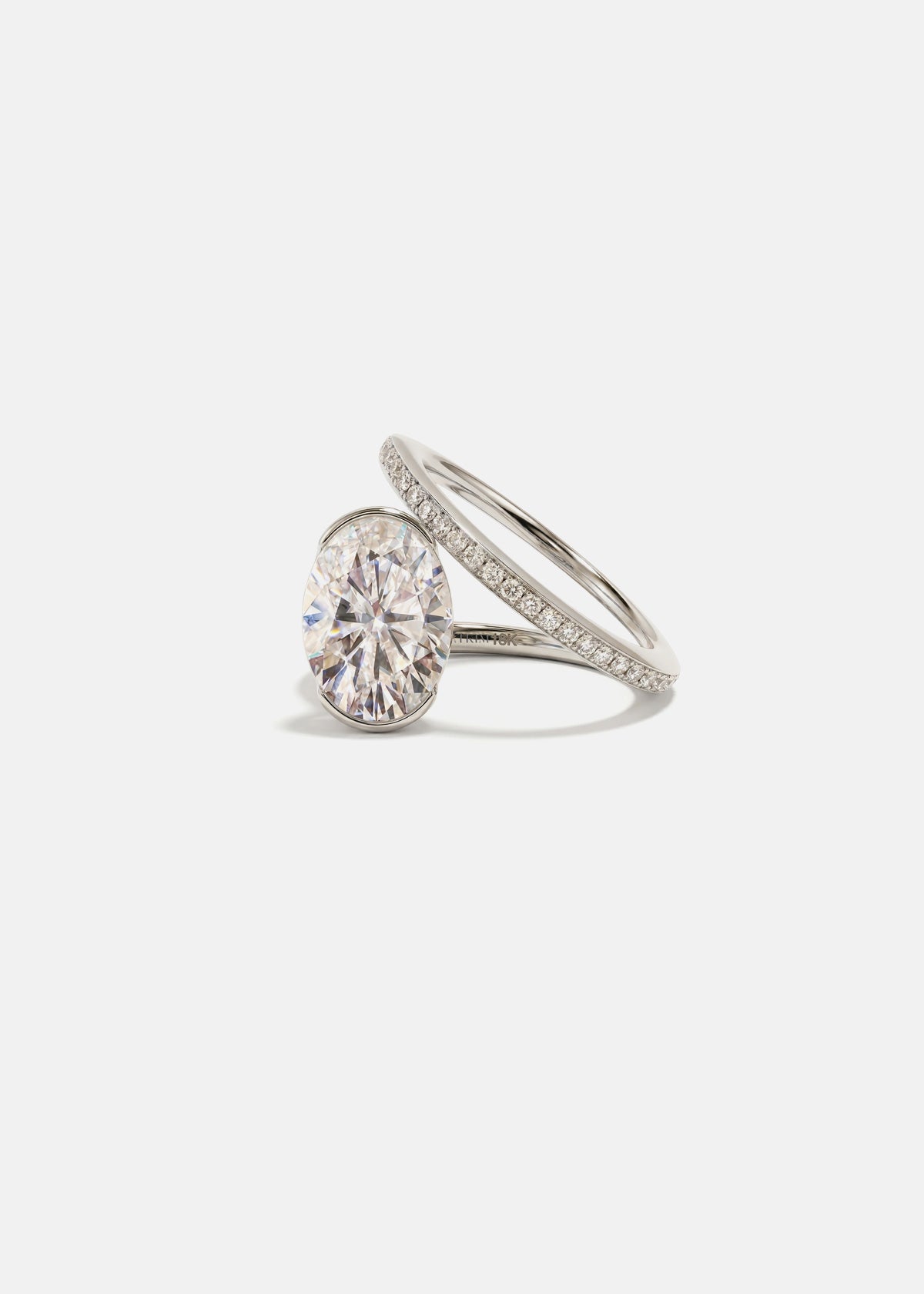 2 CT Round Halo & Pave Lab Grown Diamond Engagement Ring