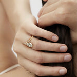2 CT Round Halo & Pave Lab Grown Diamond Engagement Ring
