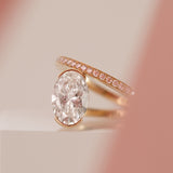 2 CT Round Halo & Pave Lab Grown Diamond Engagement Ring