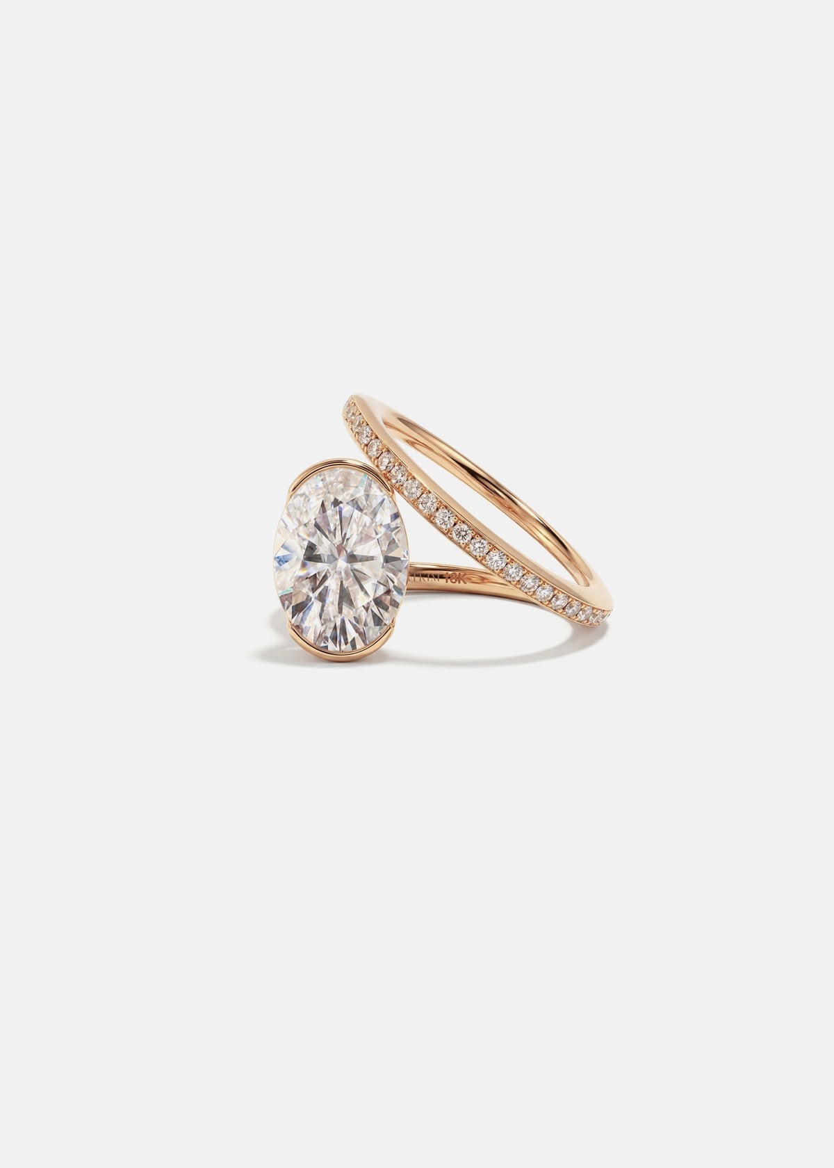 2 CT Round Halo & Pave Lab Grown Diamond Engagement Ring