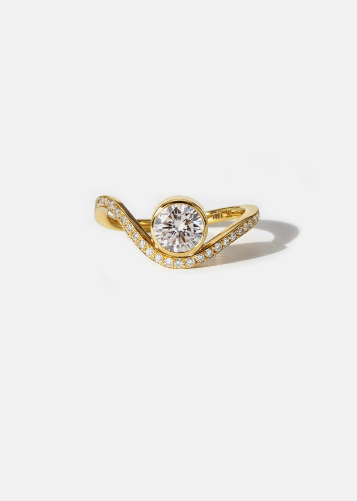 2 CT Round Halo & Pave Lab Grown Diamond Engagement Ring