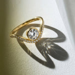 2 CT Round Halo & Pave Lab Grown Diamond Engagement Ring