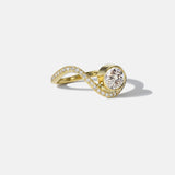 2 CT Round Halo & Pave Lab Grown Diamond Engagement Ring