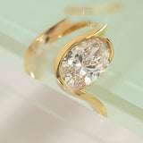2 CT Round Halo & Pave Lab Grown Diamond Engagement Ring