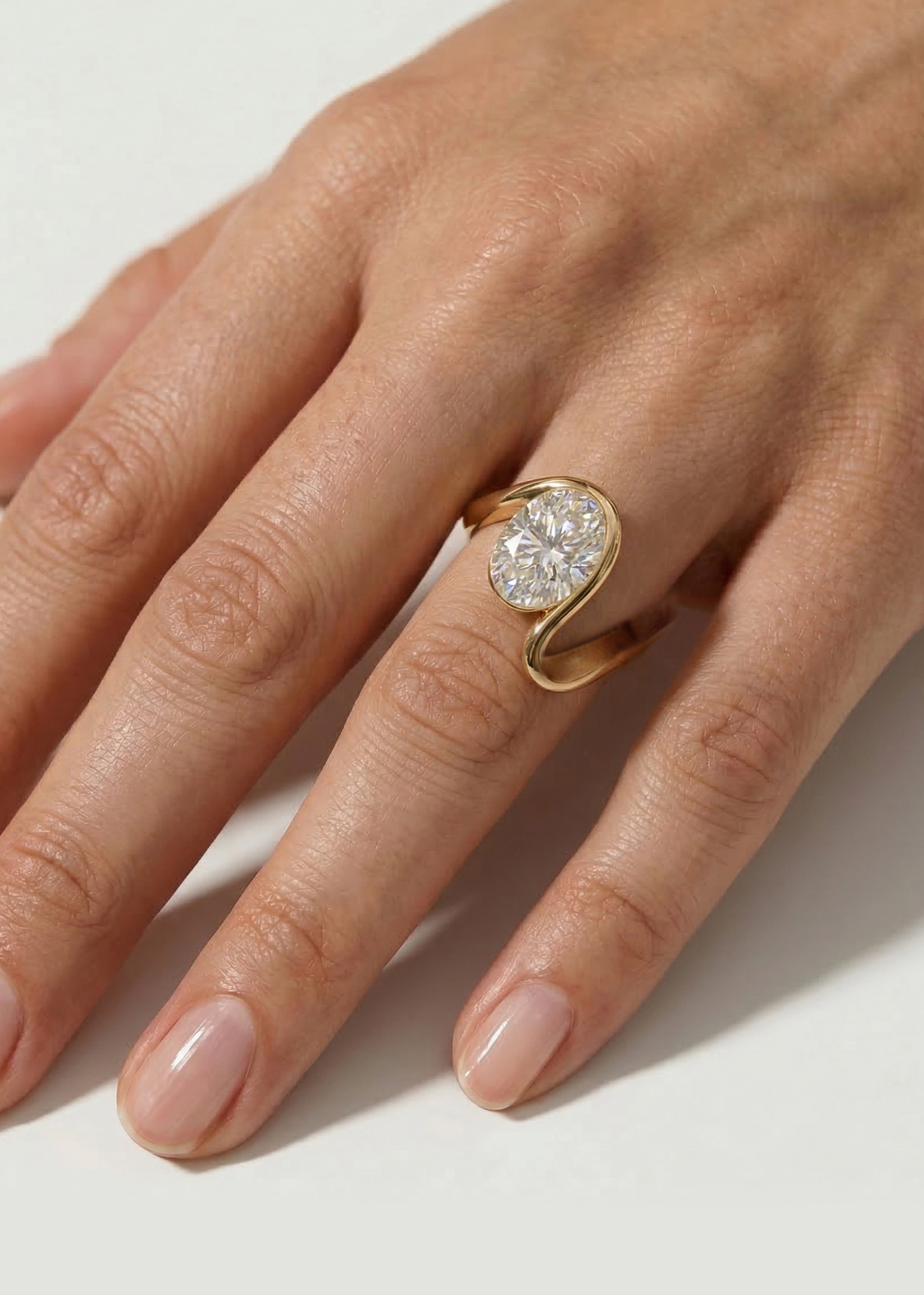 2 CT Round Halo & Pave Lab Grown Diamond Engagement Ring