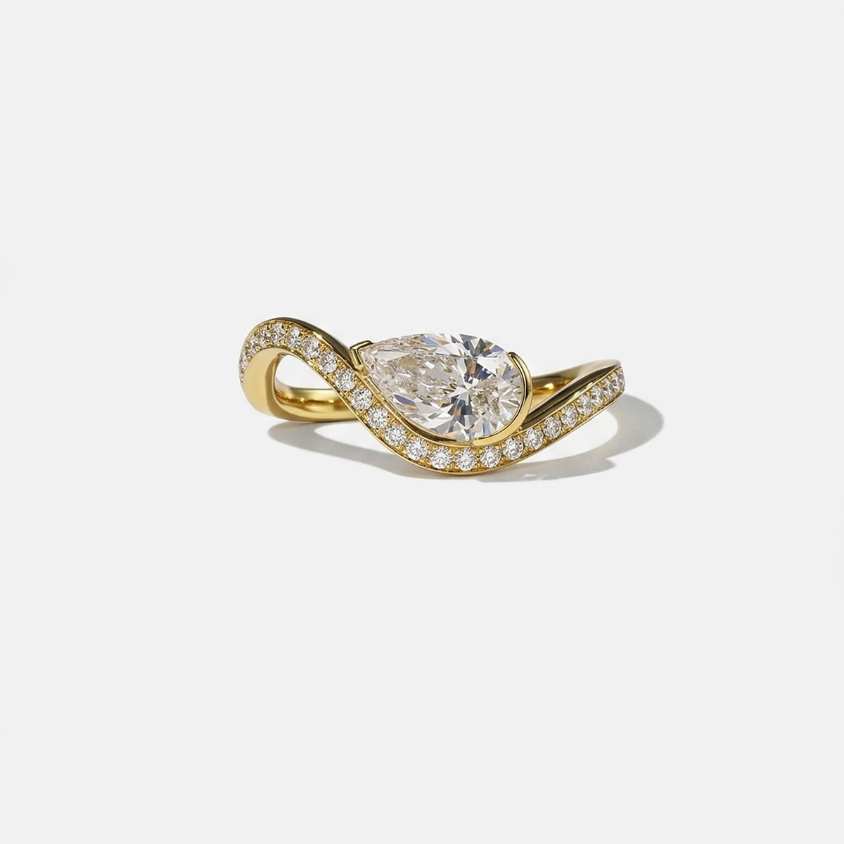 2 CT Round Halo & Pave Lab Grown Diamond Engagement Ring